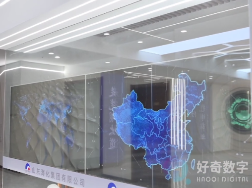 oled透明屏互動-好奇數字科技