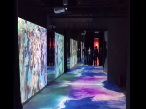 沉浸式投影絢麗海洋-沉浸式空間投影-沉浸式場景投影-好奇數字科技