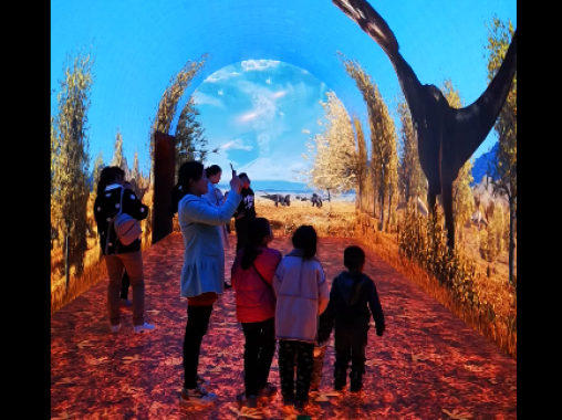 沉浸式空間LED屏時光隧道-好奇數字科技