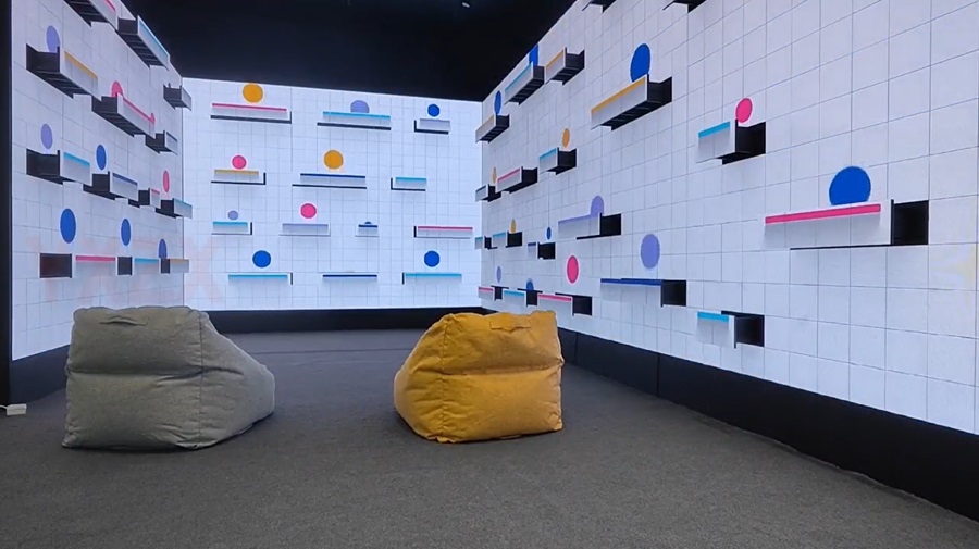 LED機械矩陣動態波浪屏互動-蘇州好奇數字科技有限公司