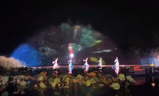 水霧投影-霧幕投影-水幕投影-蘇州好奇數字科技