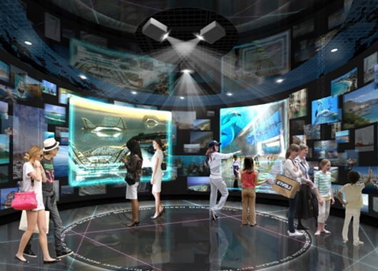 墻面互動(dòng)投影在展館展廳的應(yīng)用場(chǎng)景