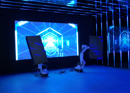機械臂+led顯示屏在數字展館展廳的應用場景